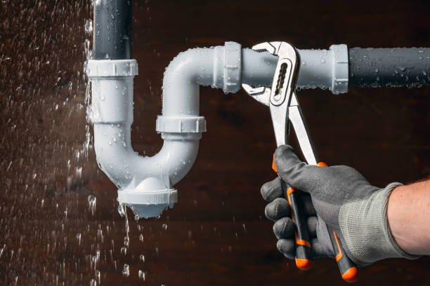 Professional Water Line Repair technician working in Harper, TX